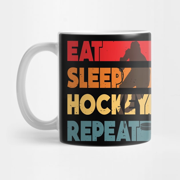 Eat Sleep Ice Hockey Repeat by rhazi mode plagget